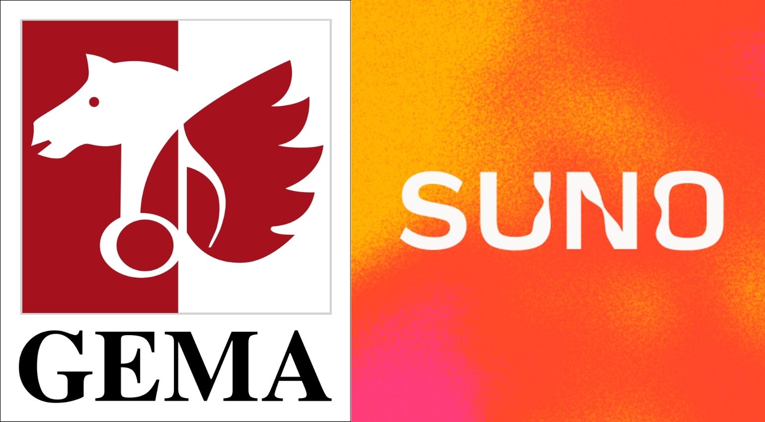 GEMA- og SUNO-logoene side om side.